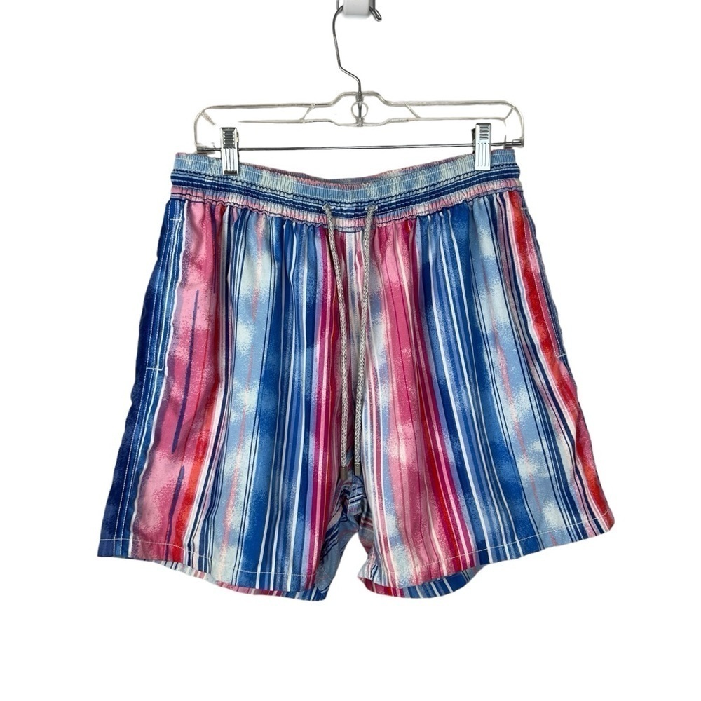 Vilebrequin Swim Trunks Striped Multicolored Retro Mesh Lined